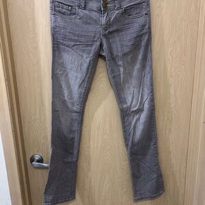 CAbi Gray Straight Leg Jeans Versatile Style